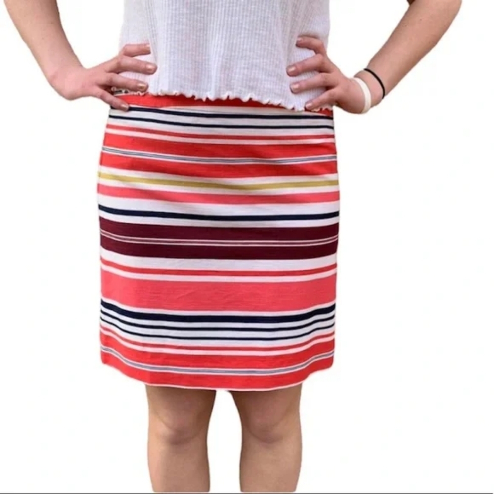 Loft Women's Colorblock Stripe Multicolor Mini Skirt Size 0
